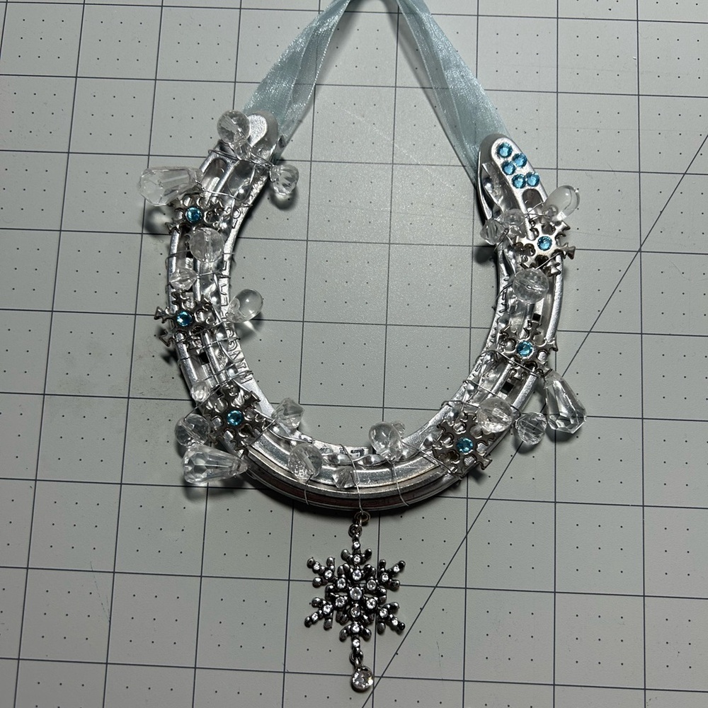 Very beautiful snowflake horseshoe